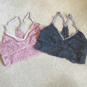 Bundle of 2 Motherhood Maternity Lace Nursing Bras